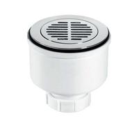McAlpine 90mm x 50mm Shower Trap - 2" Universal Vertical Outlet & Removable Flange - ST90CPB-S-V
