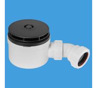 McAlpine ST90MB10-70 90mm Shallow Shower Trap - 70mm High in White McAlpine White