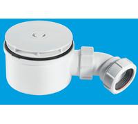 ST90WH10-70 90mm Shallow Shower Trap - 70mm High McAlpine White One Size