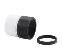 McAlpine Straight Connector 32/35mm ABS to Matt Black Brass Waste Fitting ABS32/35G-MB