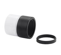 McAlpine Straight Connector 32/35mm ABS to Matt Black Brass Waste Fitting ABS32/35G-MB