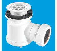 McAlpine STW1-R 19mm Water Seal Shower Trap with Universal Outlet in White McAlpine White