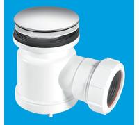 McAlpine STW3-M 19mm Water Seal Shower Trap with Universal Outlet in White McAlpine White
