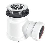 McAlpine STW3-R 11/2 inch x 19mm Water Seal Shower Trap with Universal Outlet, White