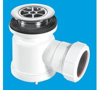 STW3-RB 19mm Water Seal Shower Trap with Universal Outlet McAlpine White One Size