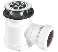 McAlpine STW3-RB Water Seal Shower Trap Chrome Plated Brass-19mm, White