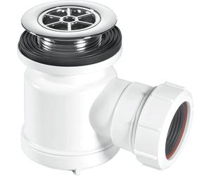 Mcalpine Stw3-Rb Water Seal Shower Trap Chrome Plated Brass, 19Mm, White