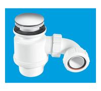 McAlpine STW4-M 50mm Water Seal Shower Trap with Universal Outlet in White McAlpine White