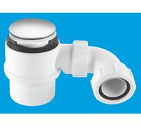 McAlpine STW4M-95 50mm Water Seal Shower Trap with Universal Outlet in White McAlpine White