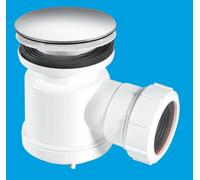 STW7-M 19mm Water Seal Shower Trap with Universal Outlet McAlpine White One Size