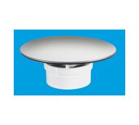 McAlpine Mushroom Flange Only for Chrome Shower Trap 85mm Flange STW85SSM in White McAlpine White