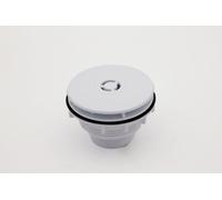 McAlpine SWHF3-WH High Flow Shower Waste: 110mm Chrome Plated Plastic Flange x 56mm Tail: Top Access: Backnut Model in White McAlpine White