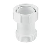 McAlpine T12A-1 Female Male Coupling-1.25" BSP x 1" Length, White