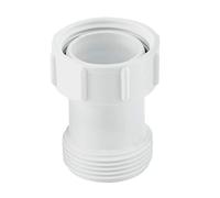 McAlpine T12A-2 Female Male Coupling - 1.25" BSP x 2" Length, White