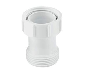 McAlpine T12A-2 Female Male Coupling - 1.25" BSP x 2" Length, White