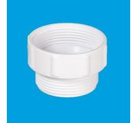 McAlpine T12B 13/4" x 1.5" BSP Female x BSP Male Coupling in White McAlpine White
