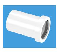 McAlpine T18-ABS 1½" Straight Connector - Pushfit x Solvent-Weld