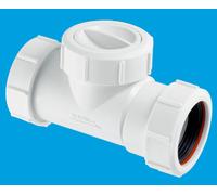 McAlpine T28M-NRV 1.5" Multifit In-Line Non-Return Valve in White McAlpine White