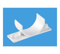 McAlpine T30-CLAMP 1.5" Pipe Clip for Floor Mounted Discharge Pipe Installat in White McAlpine White