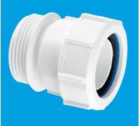 McAlpine T31M 1.5" Straight Connector BSP Male x Universal in White McAlpine White