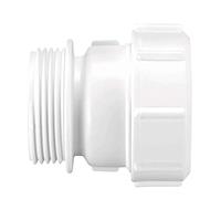 McAlpine T31U 1.5-Inch BSP Male Straight Connector - White