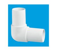 McAlpine T4E 1½" Pushfit 90 Knuckle Overflow Bend