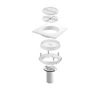 McAlpine Tiled Floor Gully Conversion Kit - White TSGCONV