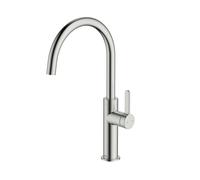 McAlpine Torridon Side Single Lever Kitchen Mixer Tap - Brushed Nickel in Silver McAlpine Silver