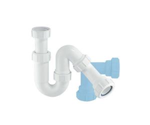 Mcalpine Tp10 Bathroom 75mm Water Seal Tubular Swivel All One Trap With Multifit Compression Outlet Durable Polypropylene