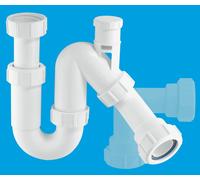 McAlpine TP10V 75mm Water Seal Tubular Swivel Anti-Syphon (Silentrap) All One Trap with 1.25" Multifit Outlet in White McAlpine White