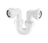 McAlpine TR10 Running Tubular Swivel 'P' Trap, White