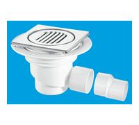 McAlpine TSG1-T150SS 75mm Water Seal Gully with Horizontal Outlet for Tiled or Stone Floors
