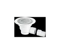 McAlpine TSG1SS-SL-NSC 75mm Water Seal Trapped Gully, Clamp Ring and Cover Plate, 2" Horizontal Outlet and 2" x 1½" Socket Reducer