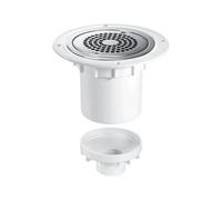 Mcalpine Tsg2-Anti/lig 75mm Water Seal Trapped Gully 110mm Or 2" Vertical Solvent Spigot Outlet