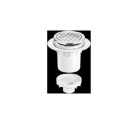 McAlpine TSG2-R125SS 75mm Water Seal Trapped Gully, Tile/Grating with removable Grid, 110mm Vertical Outlet and 110mm x 2" Reducer