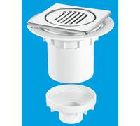 McAlpine TSG2-T150SS 75mm Water Seal Gully with Vertical Outlet for Tiled or Stone Floors