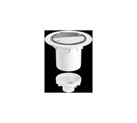 McAlpine TSG2SS 75mm Water Seal Trapped Gully, Clamp Ring & Cover Plate, 1 in White McAlpine White