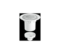 McAlpine TSG2SS-SL-NSC 75mm Water Seal Trapped Gully, Clamp Ring & Cover P in White McAlpine White
