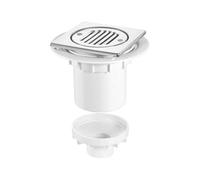 McAlpine TSG2T6SS 75mm Water Seal Floor Gully with 110mm Vertical Outlet for Tiled or Stone Floors