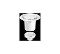 McAlpine TSG2WH-NSC 75mm Water Seal Trapped Gully, Clamp Ring and Cover Plate, 110mm or 2" Vertical Solvent Spigot Outlet
