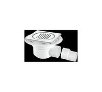 McAlpine TSG50-T150SS 50mm Water Seal Trapped Gully, Clamp Ring & Cover Pl in White McAlpine White