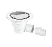 McAlpine TSG50SS 50mm Water Seal Trapped Gully, Clamp Ring & Cover Plate in White McAlpine White