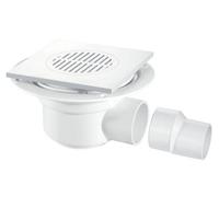 Mcalpine Tsg50T6Wh 50mm Trapped Gully 2" Horiz Outlet And 2" X 1.5" Reducer