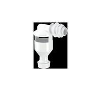McAlpine TUN-3 One Piece Side Inlet Tun Dish with 3/4" Inlet x 19/23mm Unive in Silver McAlpine Silver