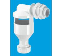 McAlpine TUN-3 One Piece Side Inlet Tun Dish with 3/4" Inlet x 19/23mm Universal Outlet in Silver McAlpine Silver