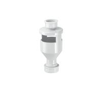 McAlpine TUN-4 One Piece Top Inlet Tun Dish with 3/4" BSP Inlet x 19/23mm Un in Silver McAlpine Silver