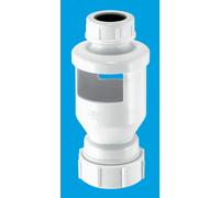 McAlpine TUN-6 One Piece Tun Dish 19/23mm Universal Inlet x 1.25" Universal Outlet in Silver McAlpine Silver