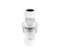 McAlpine TUN5-CL Tunvalve Straight Through (Clear) in White McAlpine White