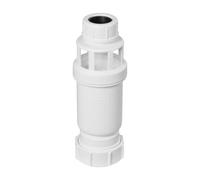 McAlpine Tundish with Self Close Valve 15/22mm Inlet x 1.25" Outlet MACTUN-2 in White McAlpine White