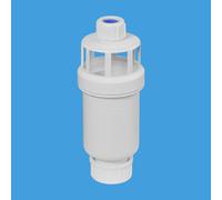 McAlpine Tundish with Self Close Valve 15mm Inlet x 22mm Outlet MACTUN-1 in White McAlpine White